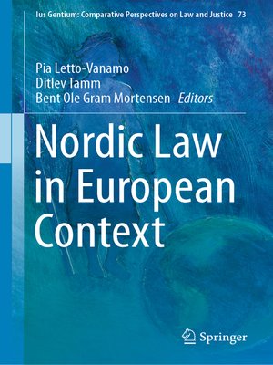 cover image of Nordic Law in European Context